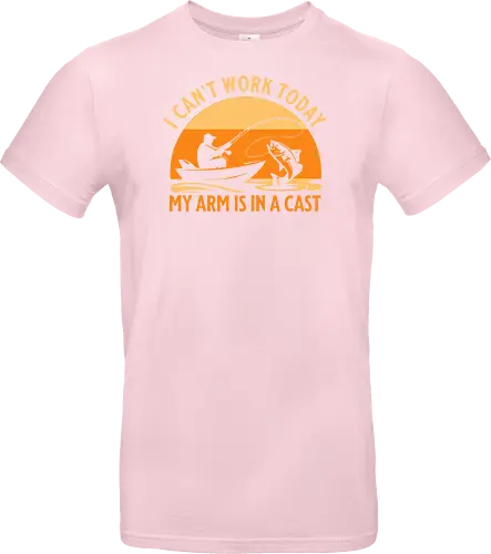 Ich Kann Heute Nicht Arbeiten, Mein Arm Ist Im Gips – Lustiges Angler T-Shirt