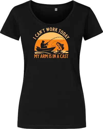 Ich Kann Heute Nicht Arbeiten, Mein Arm Ist Im Gips – Lustiges Angler T-Shirt