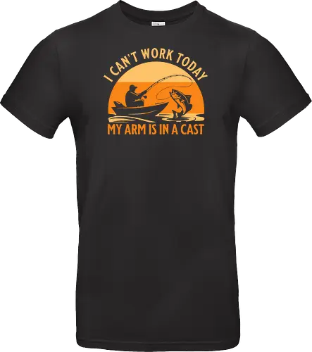 Ich Kann Heute Nicht Arbeiten, Mein Arm Ist Im Gips – Lustiges Angler T-Shirt