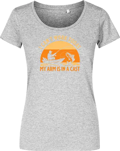 Ich Kann Heute Nicht Arbeiten, Mein Arm Ist Im Gips – Lustiges Angler T-Shirt