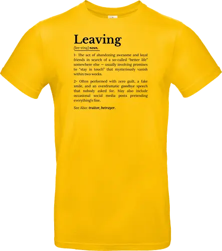 Leaving Definition Lustiger Büro Humor Feierabend