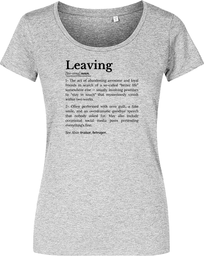 Leaving Definition Lustiger Büro Humor Feierabend