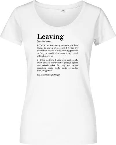Leaving Definition Lustiger Büro Humor Feierabend