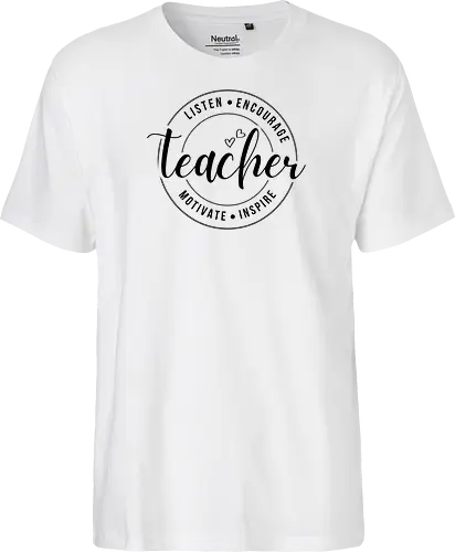 Teacher Listen Encourage Inspire Lustiges Lehrer