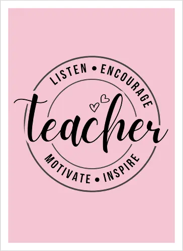 Teacher Listen Encourage Inspire Lustiges Lehrer