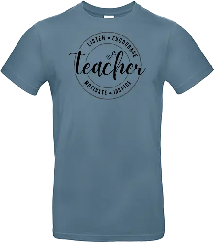 Teacher Listen Encourage Inspire Lustiges Lehrer - Teacher Listen Encourage Inspire, Lehrer Shirt, Lehrerin Geschenk, Lehrer Geschenk, Pädagoge, Pädagogin, Schule, Unterricht, Bildung, Lehrer Humor, Lehrer T-Shirt, Schulalltag, Klassenzimmer, Grundschule, Gymnasium, Dozent, Dozentin, Referendar, Referendarin, Lehrer Motivation, Inspirierende Lehrer, Lehrer Wertschätzung, Schulanfang Geschenk, Lehrertag, Bildung Geschenk, Lehrer Beruf, Lehrer Outfit, Klassenlehrer, Fachlehrer, Schüler, Lernen, Teaching, Education, Education Gift, Teacher Gift, Mentor, Inspiration, Motivation, Schule Geschenk, Lehrkraft, Unterrichtsmaterial, Schulteam, Kollegium, Lehrer Anerkennung, Lehrer Leben, Lehrer Spruch, Lehrerin T-Shirt, Geschenk für Lehrer, Pädagogik, Bildungswesen. - Standard T-Shirt