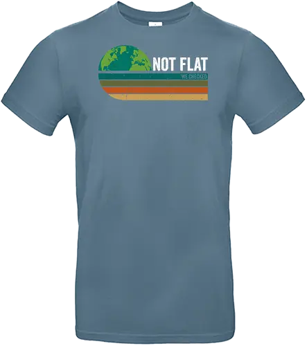 Not flat we checked vintage - retro, vintage, earth, galaxy, space, funny, planets - Standard T-Shirt