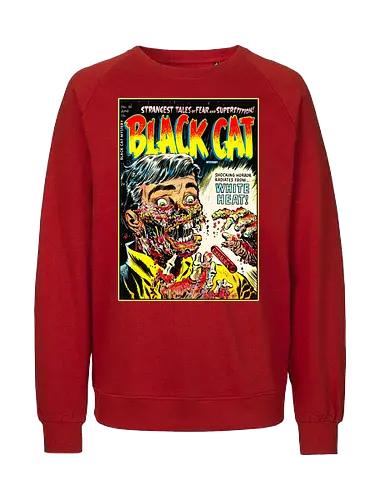 Schmelzendes Gesicht Horror Vintage 1950er Comic Golden Age Retro - Horror-T-Shirt mit schmelzendem Gesicht, Vintage-Horrorcomic-T-Shirt, Horror-Kleidung im Stil der 1950er Jahre, Pre-Code-Horror-T-Shirt, Golden-Age-Horror-T-Shirt, Kleidung mit Kunstmotiv eines schmelzenden Gesichts, Vintage-Gore-T-Shirt, Retro-Horrorcomic-T-Shirt, T-Shirt mit verstörendem Vintage-Kunstmotiv, Harvey-Horror-Kleidung, T-Shirt mit klassischem Horror-Covermotiv, T-Shirt mit Pulp-Horror-Kunstmotiv, Kleidung mit gruseligem Vintage-Gesichtsmotiv, Old-School-Horror-T-Shirt, T-Shirt mit Comic-Kunst der Golden Age - Fairtrade Sweatshirt