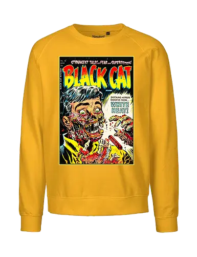 Schmelzendes Gesicht Horror Vintage 1950er Comic Golden Age Retro - Horror-T-Shirt mit schmelzendem Gesicht, Vintage-Horrorcomic-T-Shirt, Horror-Kleidung im Stil der 1950er Jahre, Pre-Code-Horror-T-Shirt, Golden-Age-Horror-T-Shirt, Kleidung mit Kunstmotiv eines schmelzenden Gesichts, Vintage-Gore-T-Shirt, Retro-Horrorcomic-T-Shirt, T-Shirt mit verstörendem Vintage-Kunstmotiv, Harvey-Horror-Kleidung, T-Shirt mit klassischem Horror-Covermotiv, T-Shirt mit Pulp-Horror-Kunstmotiv, Kleidung mit gruseligem Vintage-Gesichtsmotiv, Old-School-Horror-T-Shirt, T-Shirt mit Comic-Kunst der Golden Age - Fairtrade Sweatshirt