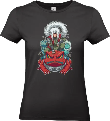 The Gallant Toad Sage: Master of Myoboku - Jiraiya Sage Mode shirt, Gamabunta graphic tee, Toad Sage apparel, Legendary Sannin merch, anime ninja streetwear, Mount Myoboku design, shonen manga clothing, retro anime graphic, anime mentor tee, epic anime summon shirt - Standard T-Shirt (Frauen)