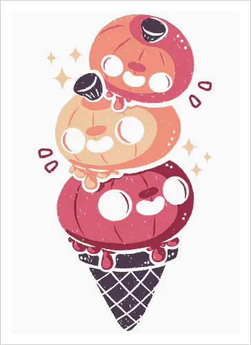 Halloween Pumpkins Ice Cream