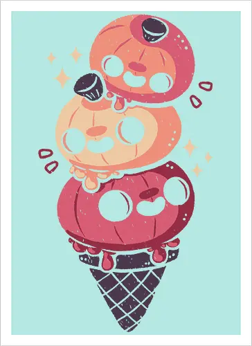 Halloween Pumpkins Ice Cream