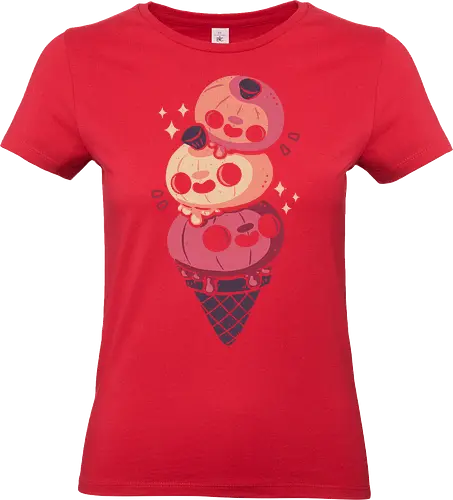 Halloween Pumpkins Ice Cream - Standard T-Shirt (Frauen)