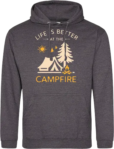 Am Lagerfeuer Ist Das Leben Besser – Camping Outdoor Abenteuer Design