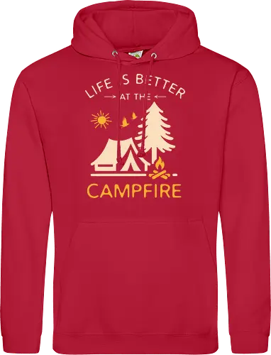 Am Lagerfeuer Ist Das Leben Besser – Camping Outdoor Abenteuer Design