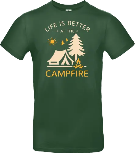 Am Lagerfeuer Ist Das Leben Besser – Camping Outdoor Abenteuer Design