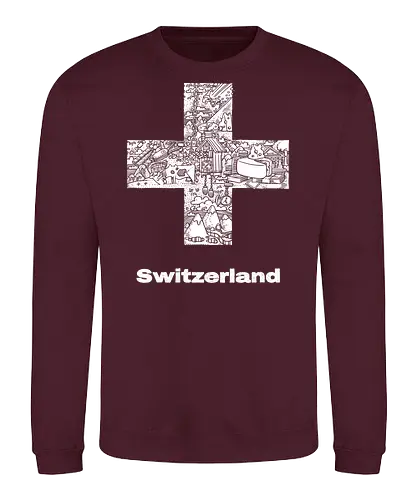 Flag of Switzerland - Switzerland, Flag - Sweatshirt