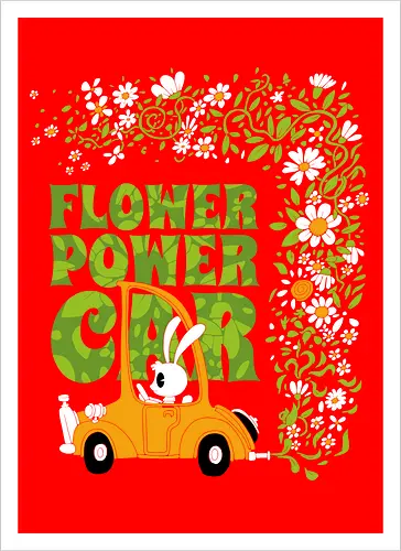 Flower power car