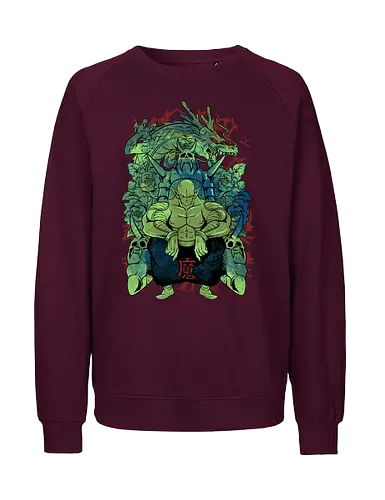 throne of piccolo - Dragon, songoku, dragon, kamehameha, saiyan, supersaiyan, journey, adventure, anime, manga - Fairtrade Sweatshirt