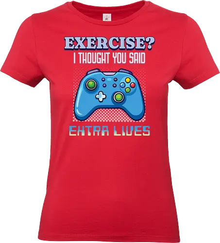 Extra Leben Gamer Retro Gaming Controller Design - PC Gamer, E-Sport, Streamer, Gaming Geschenk, Nerd, Geek, Multiplayer, Pixel Art, Gamer Lifestyle, Gaming Humor, Videospiel Fan, Retro Gamer, Gaming Motivation, Spielspaß, Gaming Community, Extra Leben, Extra Lives, Gamer, Gaming, Videospiele, Zocken, Retro Gaming, Arcade, Controller, Joystick, Bonusleben, Highscore, Level Up, Respawn, Konsole - Standard T-Shirt (Frauen)