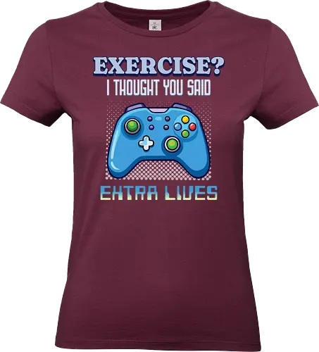 Extra Leben Gamer Retro Gaming Controller Design - PC Gamer, E-Sport, Streamer, Gaming Geschenk, Nerd, Geek, Multiplayer, Pixel Art, Gamer Lifestyle, Gaming Humor, Videospiel Fan, Retro Gamer, Gaming Motivation, Spielspaß, Gaming Community, Extra Leben, Extra Lives, Gamer, Gaming, Videospiele, Zocken, Retro Gaming, Arcade, Controller, Joystick, Bonusleben, Highscore, Level Up, Respawn, Konsole - Standard T-Shirt (Frauen)