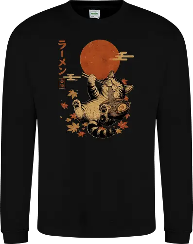 Japanische Ramen Katze Ukiyoe Vintage Kunst