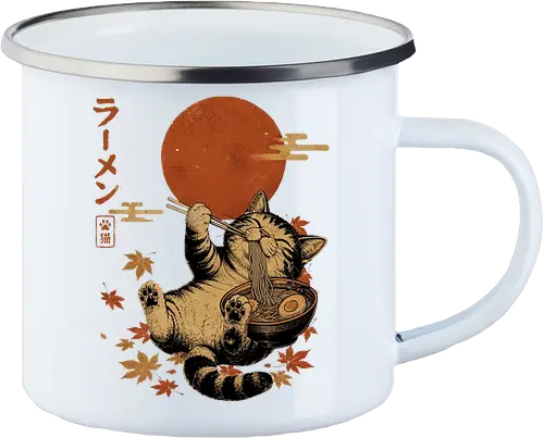 Japanische Ramen Katze Ukiyoe Vintage Kunst