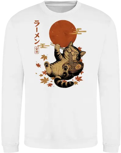 Japanische Ramen Katze Ukiyoe Vintage Kunst