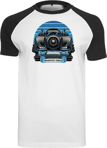 Vengeance Sunset - Movie, film, superhero, fictional, comics, comic book, sunset - Raglan T-Shirt