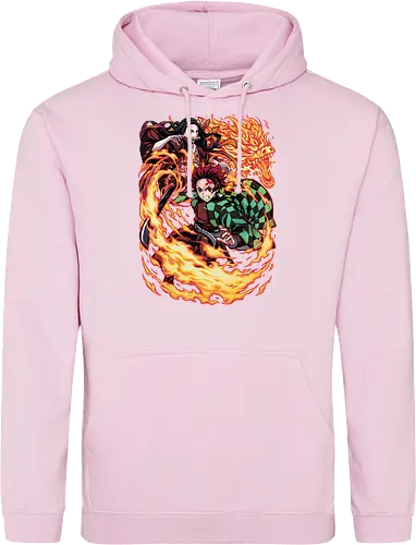 Infernal Sibling Flame - DemonSlayer, KimetsuNoYaiba, DemonSlayerAnime, Anime, AnimeArt, AnimeEdit, AnimeFan, Tanjiro, TanjiroKamado, KamadoTanjiro, HinokamiKagura, SunBreathing, TanjiroEdit, Nezuko, NezukoKamado, KamadoNezuko, NezukoEdit, DemonNezuko, TanjiroAndNezuko, KamadoSiblings, SiblingBond, BrotherAndSister - Standard Hoodie