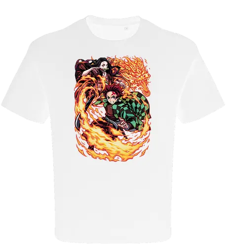 Infernal Sibling Flame - DemonSlayer, KimetsuNoYaiba, DemonSlayerAnime, Anime, AnimeArt, AnimeEdit, AnimeFan, Tanjiro, TanjiroKamado, KamadoTanjiro, HinokamiKagura, SunBreathing, TanjiroEdit, Nezuko, NezukoKamado, KamadoNezuko, NezukoEdit, DemonNezuko, TanjiroAndNezuko, KamadoSiblings, SiblingBond, BrotherAndSister - Oversize T-Shirt