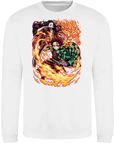 Infernal Sibling Flame - DemonSlayer, KimetsuNoYaiba, DemonSlayerAnime, Anime, AnimeArt, AnimeEdit, AnimeFan, Tanjiro, TanjiroKamado, KamadoTanjiro, HinokamiKagura, SunBreathing, TanjiroEdit, Nezuko, NezukoKamado, KamadoNezuko, NezukoEdit, DemonNezuko, TanjiroAndNezuko, KamadoSiblings, SiblingBond, BrotherAndSister - Sweatshirt