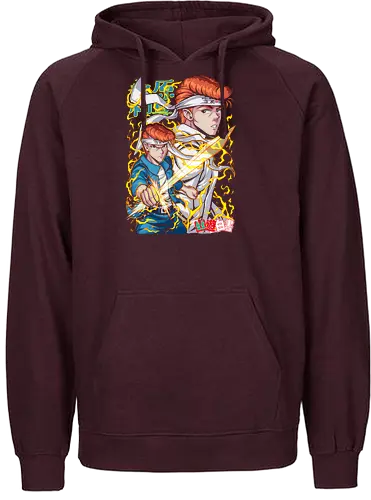 Energy Blade Spirits - Yu Yu Hakusho, Kuwabara, Kazuma Kuwabara, Spirit Sword, YYH, Team Urameshi, Spirit Detective, Team Urameshi, Ghost Fighter, Yu Yu Hakusho Edit, Yusuke Urameshi, Kurama, Hiei, Kuwabara Kazuma, Dimension Sword, Reiken, Spirit Energy, Dark Tournament, Genkai, Yukina - Fairtrade Hoodie