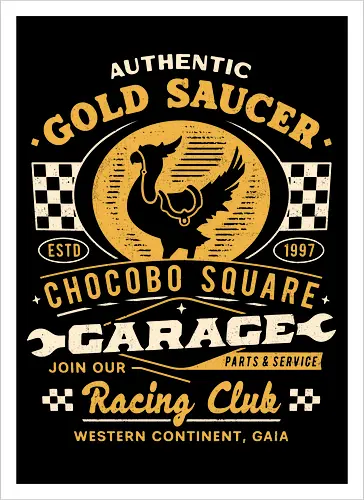 Gold Saucer Garage Vintage