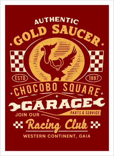 Gold Saucer Garage Vintage