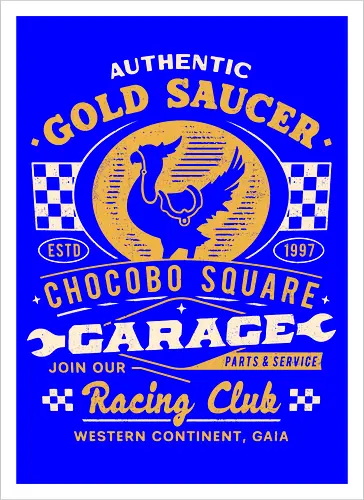 Gold Saucer Garage Vintage