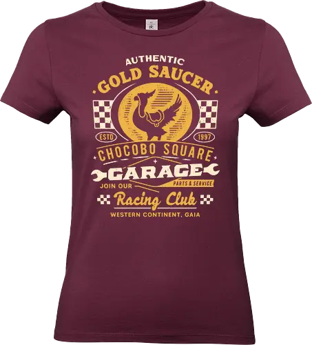 Gold Saucer Garage Vintage - fantasy 7, fantasy vii rebirth, tifa lockhart, fantasy xvi, Kupo, Kweh, avalanche, midgar, final xiv, ff14, Cloud, Villain, video game, fat chocobo, gold saucer - Standard T-Shirt (Frauen)