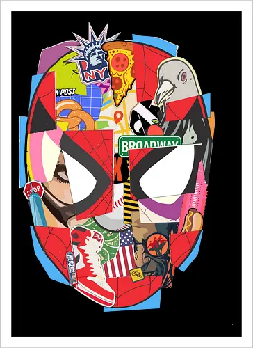 Urban Web Hero - NYC Pop Art Collage