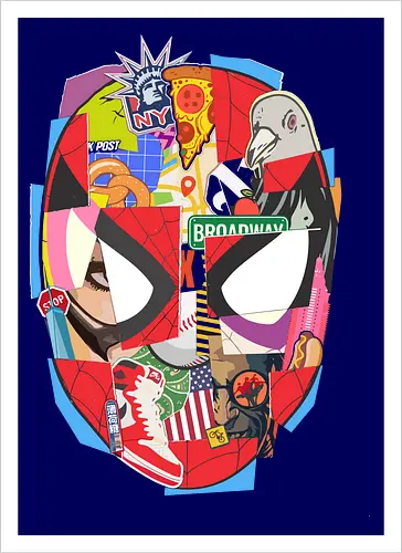 Urban Web Hero - NYC Pop Art Collage