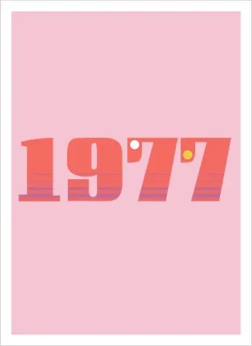Stars of 1977 - 1977, space, science fiction, nerd - Kunstdruck