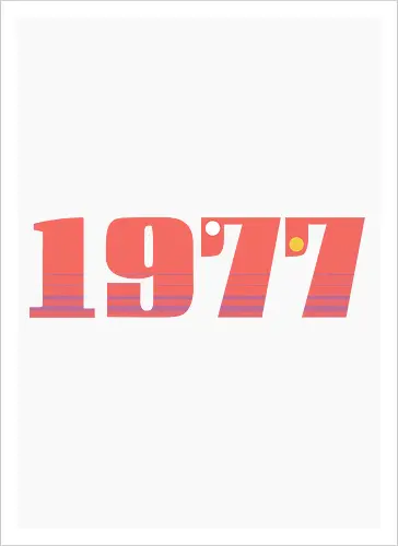 Stars of 1977 - 1977, space, science fiction, nerd - Kunstdruck