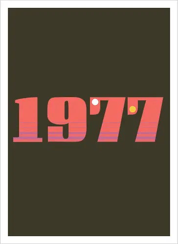 Stars of 1977 - 1977, space, science fiction, nerd - Kunstdruck