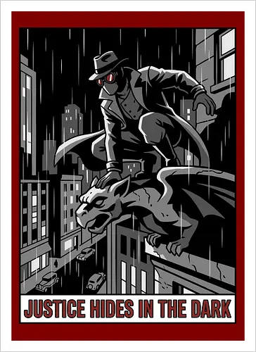 Justice Hides In The Dark - Noir Masked Vigilante
