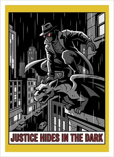 Justice Hides In The Dark - Noir Masked Vigilante