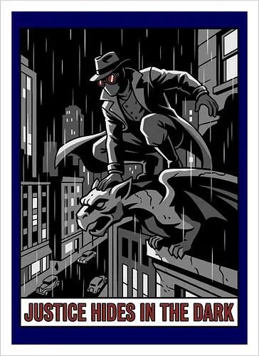 Justice Hides In The Dark - Noir Masked Vigilante