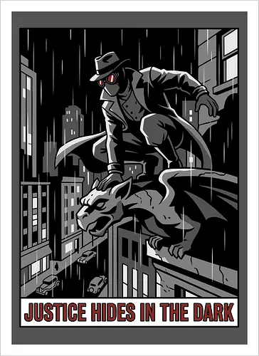 Justice Hides In The Dark - Noir Masked Vigilante