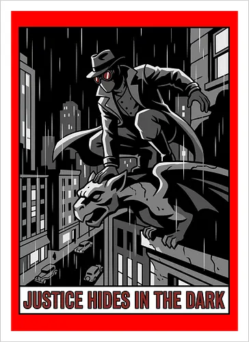 Justice Hides In The Dark - Noir Masked Vigilante