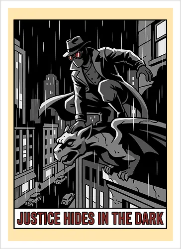 Justice Hides In The Dark - Noir Masked Vigilante