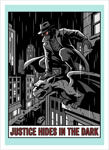 Justice Hides In The Dark - Noir Masked Vigilante
