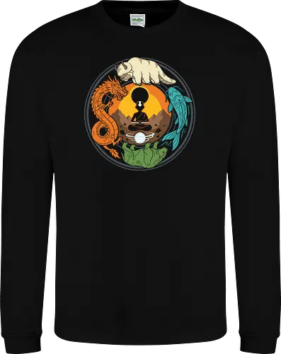 Spiritual Balance - Elemental Spirit Animals Mandala